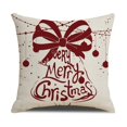thumbnail image 1 of Fundas de Cojín Decorativas para Navideña, Funda de Almohada de Lino para Festividades, para Sofá,Cama,Automóvil,Decoración de Navidad(A.)(1 pieza), 1 of 5