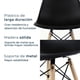 thumbnail image 5 of Set de comedor Oslo 80 Mundo In - Mesa blanca y 4 Sillas Eames negras Mundo In Minimalista, 5 of 10