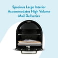 thumbnail image 6 of Architectural Mailboxes Reliant Locking, Galvanized Steel, Large, Post-Mount Mailbox in Black, 6 of 12