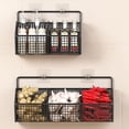 thumbnail image 4 of Wall Mounted Storage Rack Onion Ginger Garlic Condiments Spice Kitchen Shelf Punch-Free Vegetable Fruit Drain Basket Kitchen, 4 of 16