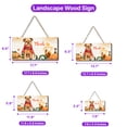 thumbnail image 5 of Happy Thanksgiving Brussels Griffon with Turkey Pumpkins Autumn Vibes Landscape Wood Sign Griff Dog Lover Hanging Wall Home Decor - 12018, 5 of 5