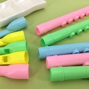 PAMINGONO 12Pcs Plastic Recorder Music Flute Assorted Colors