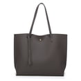 thumbnail image 1 of Dreubea Bolso de hombro de piel sintética suave para mujer, bolso de mano con borlas de gran capacidad, 1 of 5