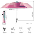 thumbnail image 3 of Cactus Design Folding Umbrella UV50+ Waterproof Sun Protection Auto Open Close Compact Fiberglass Frame, 3 of 8