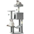 thumbnail image 1 of EDX Torre Cat Tree de 44" para Gatos de Interior, Torre de Escalada Duradera de Varios Niveles, Casa para Mascotas con Rascador de Sisal Natural, Gris Claro, 1 of 7