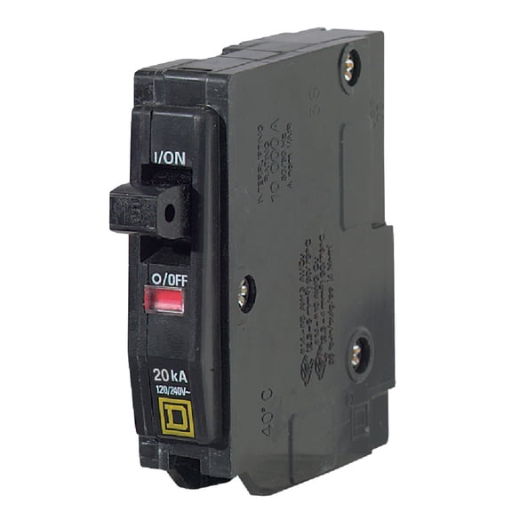 Square D by Schneider Electric One Source QO120CP 20-Amp 1-Pole Plug Circuit Breaker, Pack of 1