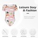 thumbnail image 4 of Balery Cute Sushi Body de cuello redondo de manga corta para mujer Tops de manga corta Tops básicos-XX-Large, 4 of 7