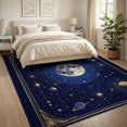 thumbnail image 3 of ODIKA 8'x10' Washable Area Rug Non-Shedding, Easy Care, Large Galaxy Planetary Constellation Starry Planets Stars Themed for King Size Bedroom Under Bed, Master Suite, 3 of 7
