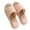 Pink, variant on XIMIN Women Men's Non Slip Linen Cotton Fabric House Slippers Cute Bear Slippers All-Season Indoor Bedroom Slippers Breathable Travel Home Slippers