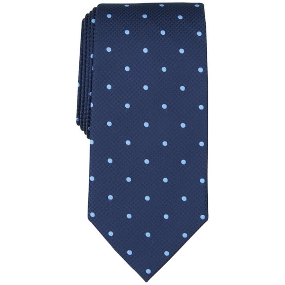 Club Room Mens Necktie Delevan Dot Blue Tie