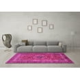 thumbnail image 3 of Ahgly Company Indoor Rectangle Medallion Pink Traditional Area Rugs, 7' x 10', 3 of 4
