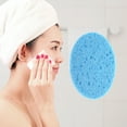 thumbnail image 2 of Unique Bargains 1 Pc Reusable Facial Sponges Oval for Removing Dirt 4.33"x3.15"x0.31" Blue, 2 of 6
