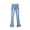 Light Blue, variant on ZZwxWA Womens High Waisted Flare Jeans Frayed Raw Hem Bell Bottom Jeans Casual Split Denim Pants Y2K Trousers Horseshoe Pants