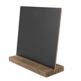 thumbnail image 4 of 18 Pack Rustic Chalk Board Sign with Wood Stand for Wedding Decorations Signs Labels 6X5 Inch Blackboard,18 x 18 x Wood Bases,black, 4 of 9