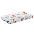 thumbnail image 3 of Bedtime Originals Construction Zone Changing Pad Cover - White/Trucks, 3 of 5