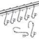 thumbnail image 1 of Anillos para cortina de ducha, gancho duradero para cortina de ducha de metal resistente al óxido, 1 of 5
