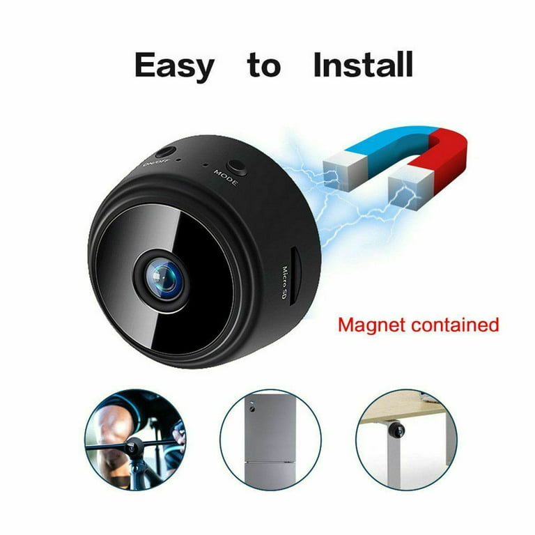 Mini Caméra de Sécurité Magnétique Full HD - WiFi, IP
