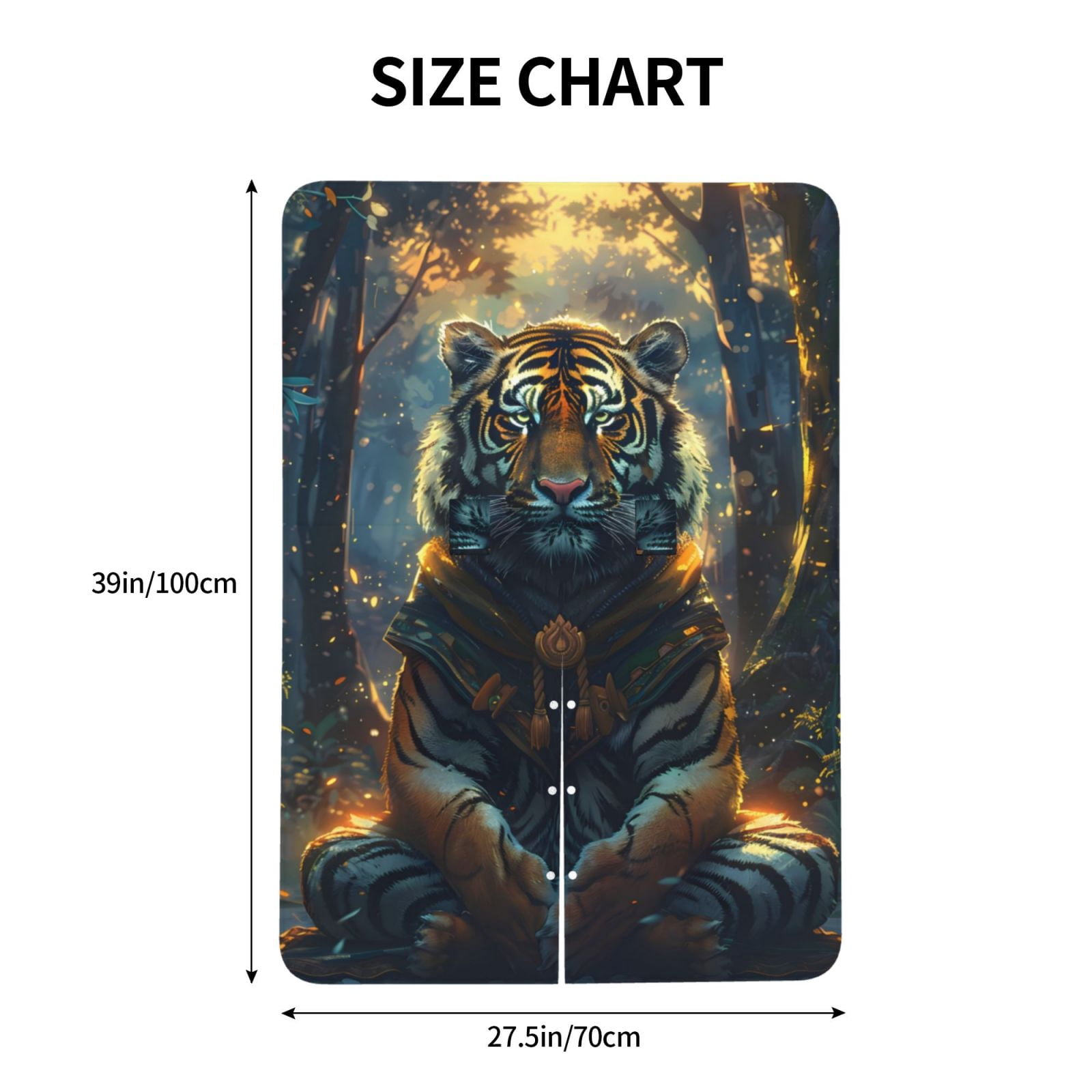 Naloa Forest Meditating Tiger Baby Car Seat Cover, Breathable Baby Carrier Cover, Multiuse Baby Carrier Cover & Nursing Breastfeeding Cover