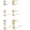 3 cz stud earrings-gold, variant on Gold Earrings for Women, 14k Gold Plated Dangle Huggie Earrings for Women Trendy Dainty Gold Hoop Earring Stacks Hypoallergenic Pearl Chain Drop Cartilage Earring Fashion Womens Jewelry