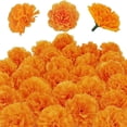 thumbnail image 2 of Artificial Flowers,30 Pcs Artificial Marigold Flowers Decorations Artificial Marigold Flowers Performance Driven, 2 of 7
