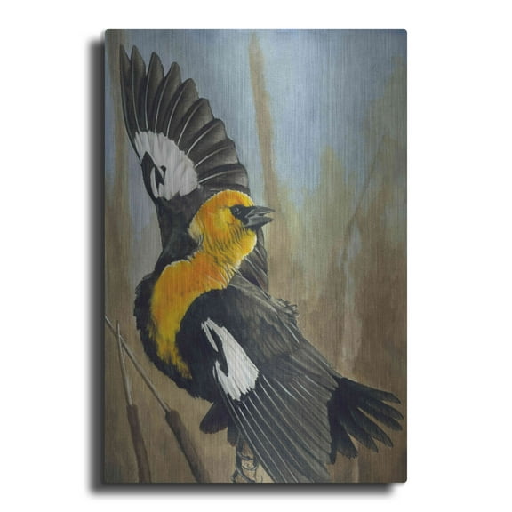 Luxe Metal Art 'The Flirt' by Barbara Keith, Metal Wall Art, 24"x36"