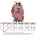 thumbnail image 4 of Sudadera holgada con cuello redondo y estampado para damas, manga larga, color oro rosa, 4 of 4