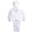 thumbnail image 1 of Lito Angels Ensemble de Baptême pour Bébé Garçon Costume Formel avec Bonnet Ensemble 5 Pcs Taille 9-12 Mois Style D, 1 of 3