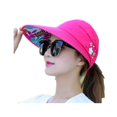 thumbnail image 4 of Sombrero con remaches para mujer, sombrero de copa vacío, protección UV, primavera y verano, plegable, de borde grande, sombrero Sun Pearl, 4 of 6
