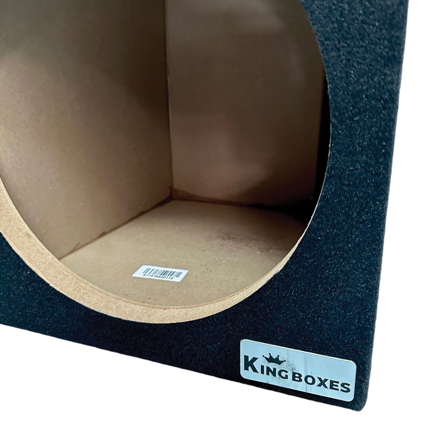 King Boxes S12V 12-In. Single-Speaker Ported Black Carpeted