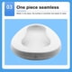 thumbnail image 5 of Yuarrent Inodoro portátil de un solo para ancianos, mujeres y hombres, grueso, de gran capacidad, para heces, orinal, inodoro de emergencia Suministros de limpieza para el hogar Blanco, 5 of 6
