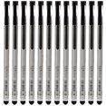 thumbnail image 1 of Bolígrafo de tinta de gel de 12 piezas, bolígrafo de recarga de gran capacidad de 0,5mm, papelería para estudiantes, suministros de oficina, negro, 1 of 5