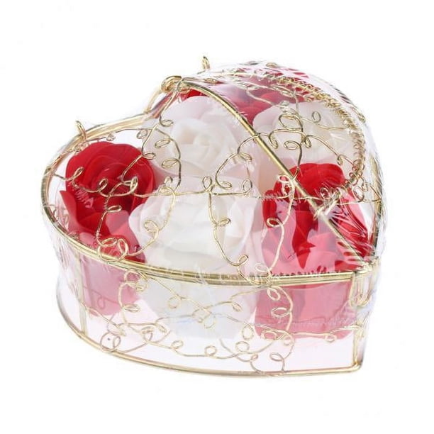 Pétalos de flores de jabón,Regalo de pétalos de rosa de jabón,Pétalos de baño de flores de jabón,Regalo de flor de jabón,Pétalo de rosa de jabón,Bañar pétalos de flores,Caja 2 piezas