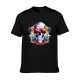 thumbnail image 4 of JeeweySaucy pure cotton men's business casual T-shirt: eye-catching  & badge design, round neck, short sleeves, versatile for business & daily wear, summer-friendly, 4 of 10