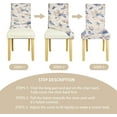 thumbnail image 6 of Butterfly Chair Covers for Dining Room Set of 4, Dining Chairs Seat Cover,Kitchen Stretch Chair Covers,Seat Cover for Dining Chairs,Furniture Protector for Chairs Dining Room,Slipcover Chair Covers, 6 of 6