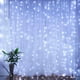 thumbnail image 4 of Guirnalda de luces LED para cortina, 3 x 1, 3 x 2, 3 x 3, 6 x 3, decoración navideña, luces de hadas, Año Nuevo, bodas, vacaciones, con control remoto, 4 of 5
