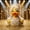 White Resin Duck Figurine, variant on Dolly Glam Country Star Resin , Collectible Bath with Big Blonde Wig & Red Dress, Novelty Desktop Ornament, Fun Gift for Dolly Fans