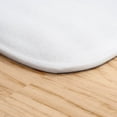 thumbnail image 2 of Microfiber Memory Foam Bathmat – Oversized Padded Nonslip Accent Rug for Bathroom, Kitchen, Laundry Room, Wave Pattern by Somerset Home (White), 2 of 3