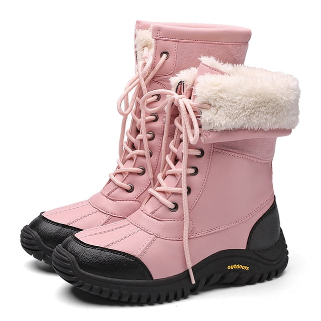 Botas Cálidas Botines Media Pantorrilla Pato para Mujer Impermeables Con Aislamiento Exteriores