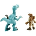 thumbnail image 2 of Imaginext Jurassic World Muldoon & Raptor, 2 of 7