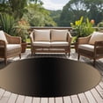 thumbnail image 4 of Round Rugs 5Ft, Beige Black Ombre Round Area Rug Washable Indoor Throw Carpet, Modern Gradient Abstract Art Soft Non Slip Circle Rug for Cabinet Bathroom Home Decor Aesthetic, 4 of 8