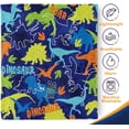 thumbnail image 4 of Dinosaur Gifts Blanket for Boys Girls - Dino Themed Throw for Women Kids Men Adults Bedroom Living Room Decor Soft Fleece Cozy Plush Bed Couch Birthday Christmas Lightweight Blanket 50"x60", 4 of 5