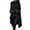 Black-camisetas para mujer de algodon, variant on Women's Cowl Neck Sweatshirts Fashion Solid Color Long Sleeve Hoodies Pullover Casual Drawstring Tops Irregular Hem Shirts with Pockets