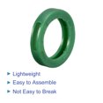 thumbnail image 4 of Unique Bargains Key Cap Cover Rings Keys Identifier Coding Tags Silicone Sleeve Green, 4 of 6