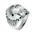 thumbnail image 2 of White MOP Accented Indian Style .925 Silver Ring-9, 2 of 5