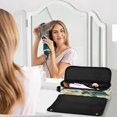 thumbnail image 6 of Hair Tool Organizer Bag with Heat Resistant Mat Removable Travel Storage Case for Hot Air Brushes Curling Irons Colorful Turtles and Birds Pattern, 6 of 8