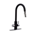 thumbnail image 5 of Westbrass 33" Stainless Steel/Solid Surface Kitchen Sink Kit, Matte Black/Polished Chrome, 5 of 24