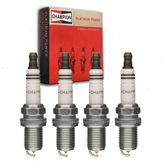 4 pc Champion Platinum Spark Plugs compatible with Chevrolet Trax 1.4L L4 2013-2020