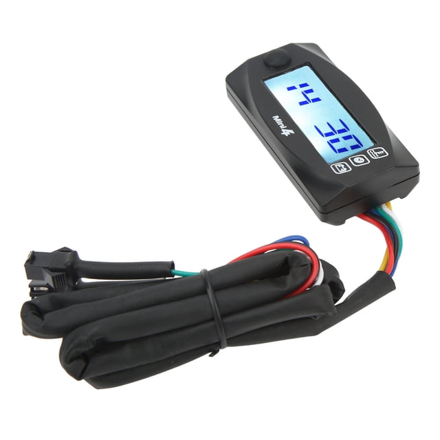 Pantalla Digital LCD 4 en 1 Indicador de Voltaje de Tiempo de Temperatura de Aceite de Agua para Motocicleta DC12V Universal ANGGREK Otros