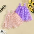 thumbnail image 4 of Otqutp Toddler Birthday Dress Little Girls Sleeveless 3D Butterfly Tulle Princess Dress Dance Party Dresses Clothes for 1 to 6 Years, 4 of 4