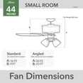 thumbnail image 3 of Ventilador de techo Hunter Swanson 44" LED Bronce 5 aspas con cadena de tiro, 3 of 9